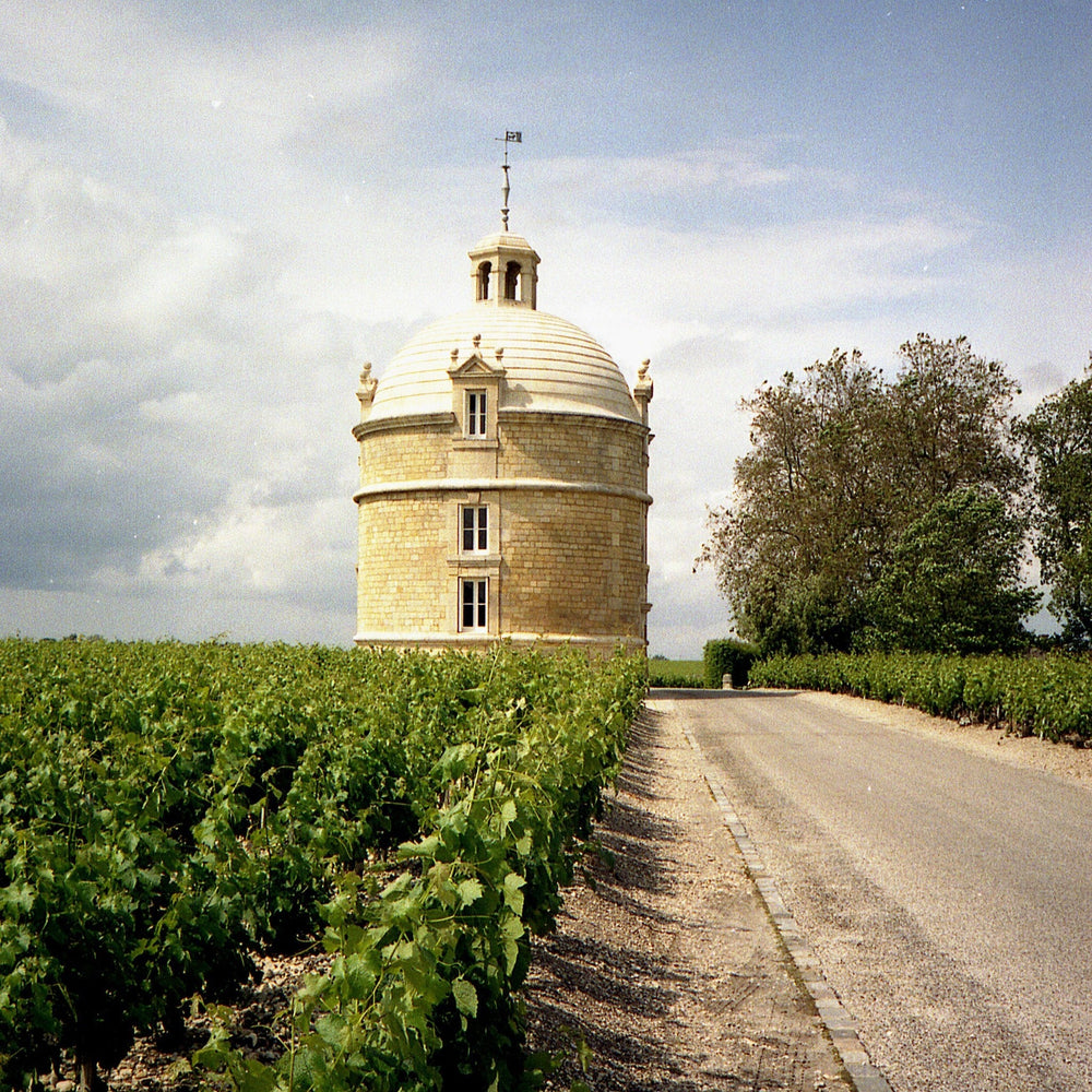 The iconic foritfied watchtower now part of the Chateau Latour estate
