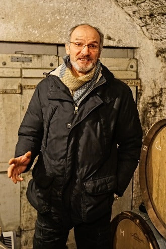 Jean-Claude Bessin in his cellar in Chablis.