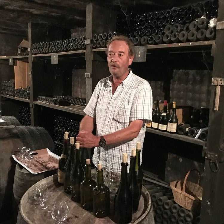 Jean-Francois Bourdy in his family’s original cellar