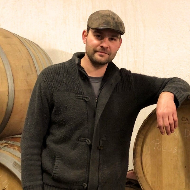 Romain Le Bars in the cellar