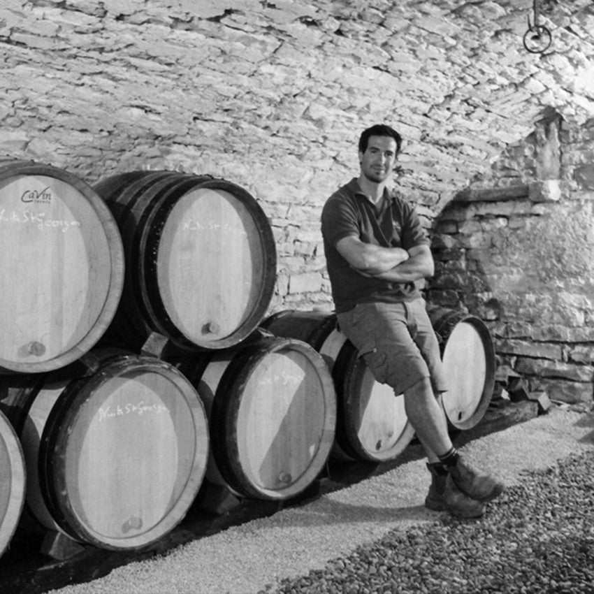 Nicolas Faure in the cellar