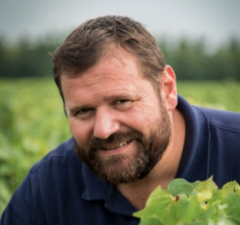 Jerome Bretaudeau in the vineyard