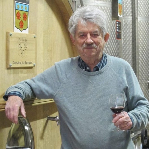 Jean-Claude Vidal with a barrel sample