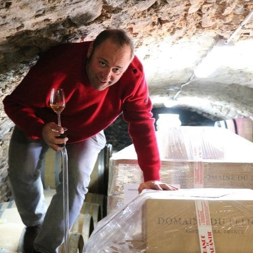 François Duvivier in the wine caves