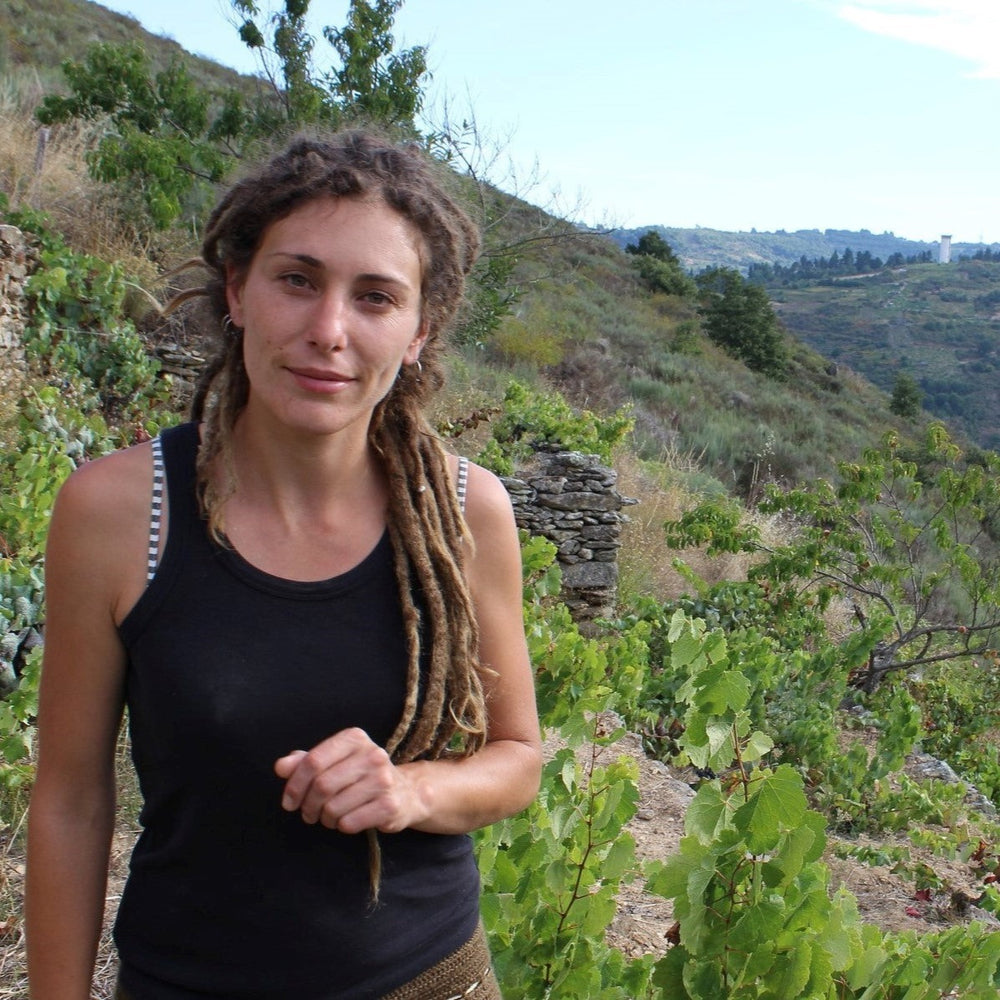 Laura Lorenzo in the vineyard