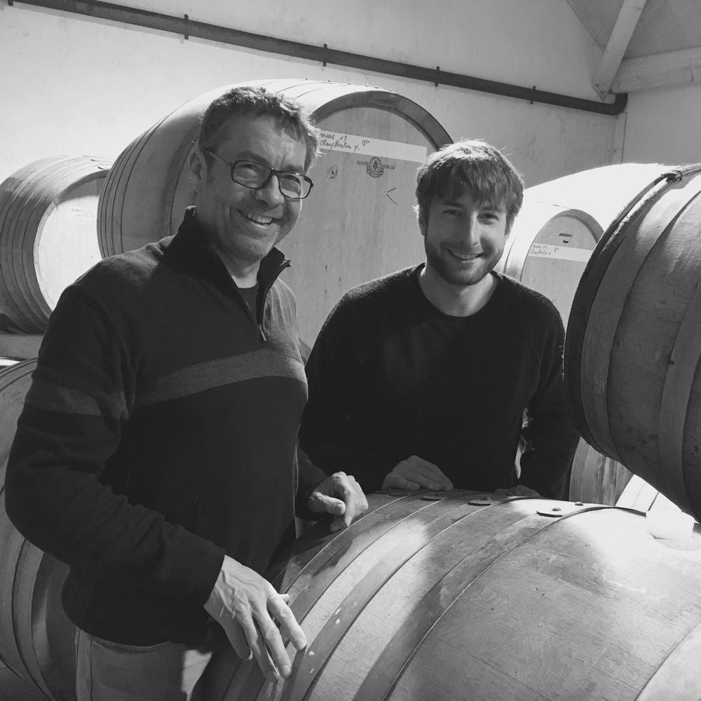 Pascal and Amboise Agrapart in their cellar