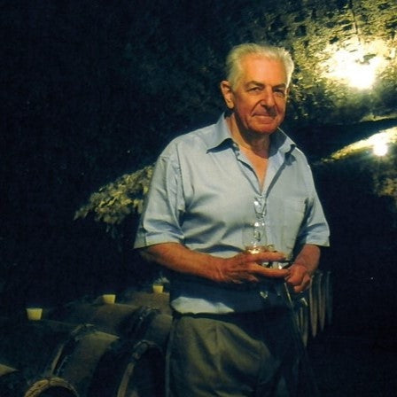 Michel Bardet in the cellar