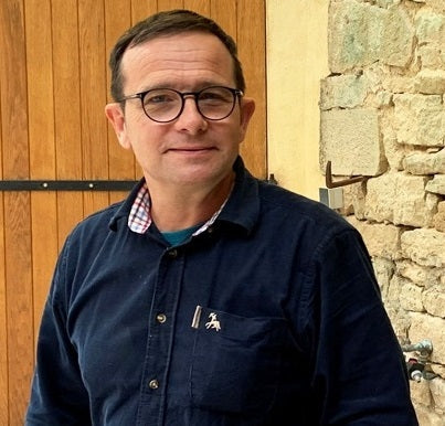 Benoit Ente at his cellar in Puligny-Montrachet.