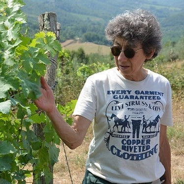 Maurizia in the vineyard