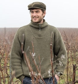 Clement Perseval in his vineyard in Chamery, Champagne