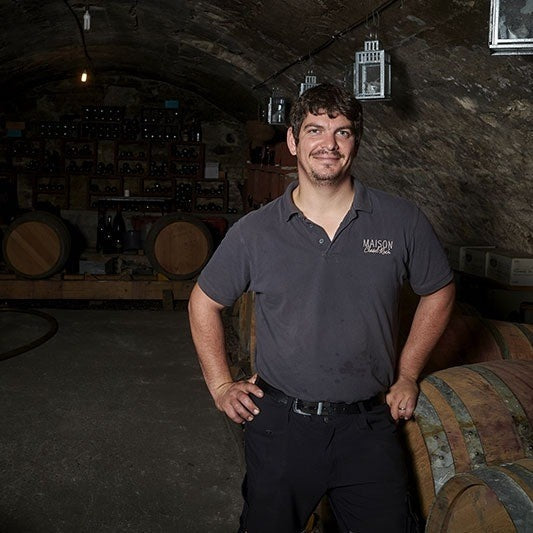 Guillaume Clusel in the cellar