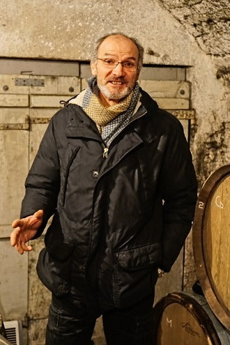 Jean-Claude Bessin in his cellar in Chablis.