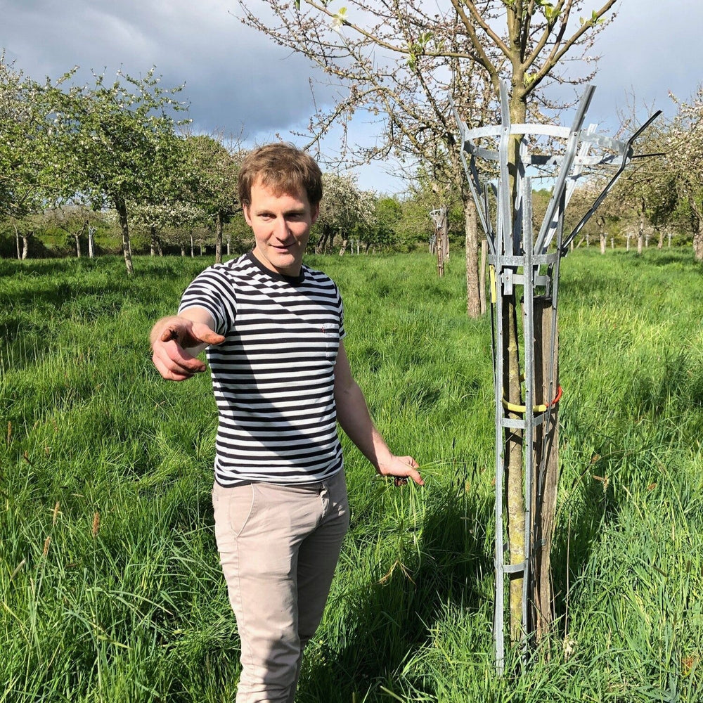 Benoit Lesuffleur in the orchard