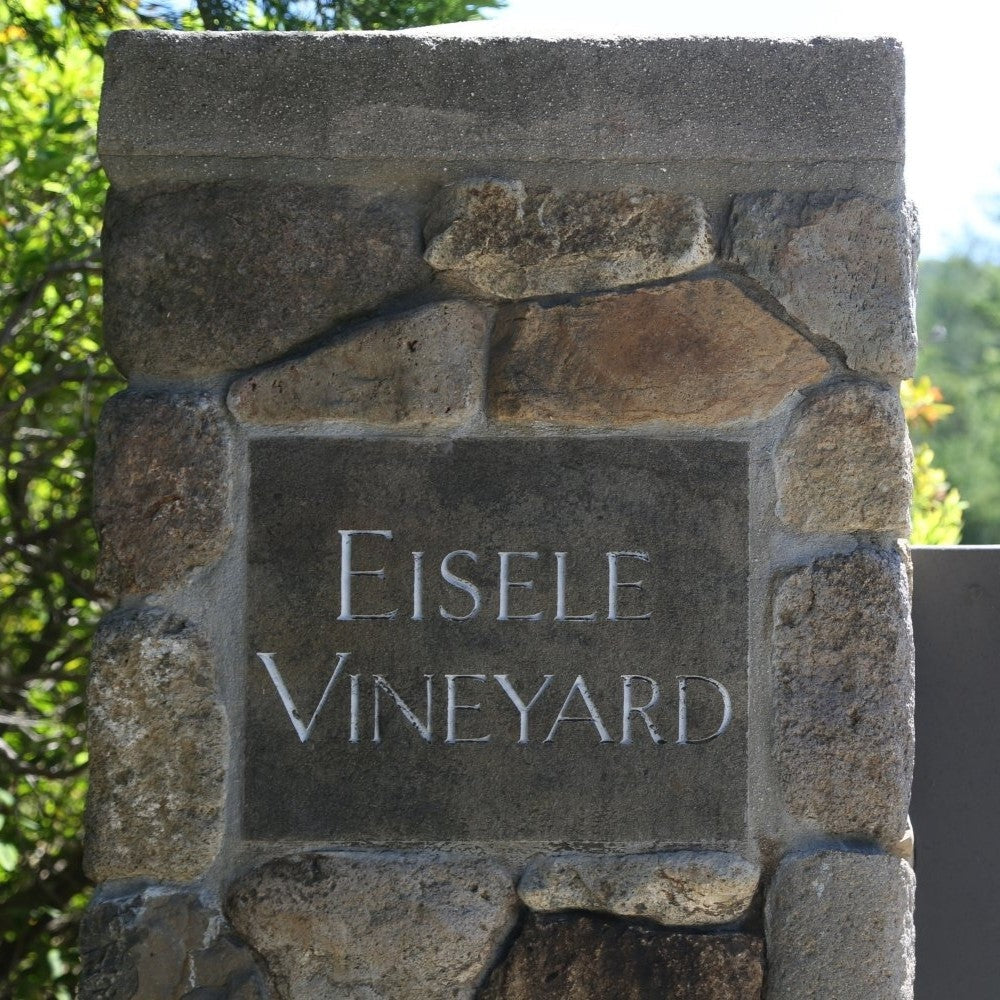 The stone entrance to Eisele Vineyard
