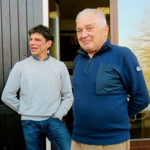 Luigi Ferrando with his son Roberto