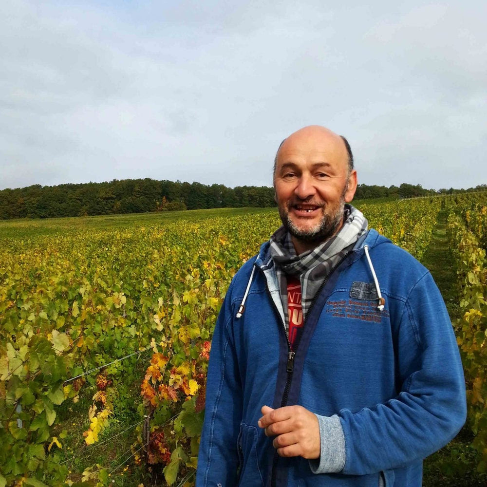 Vincent Laval in the vineyard