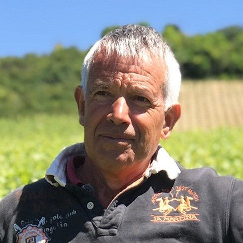 Gerard Boulay in the vineyard