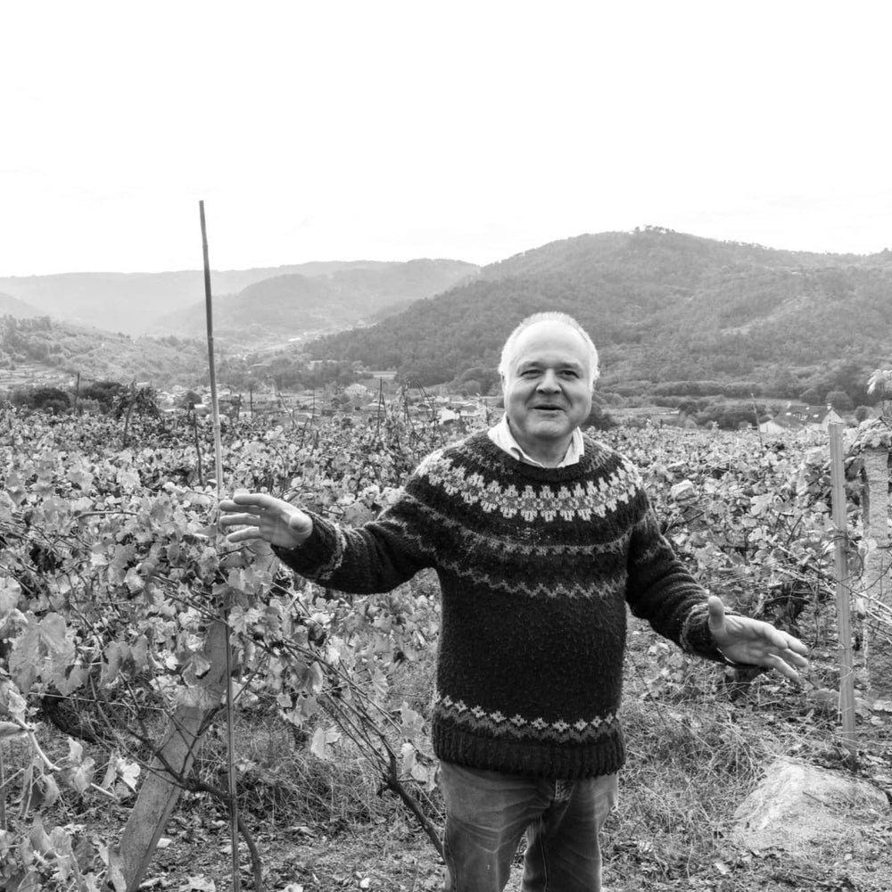 Luis Rodriguez Vazquez in the vineyard