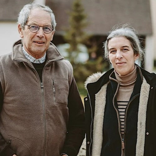 Pierre Morey with his daughter, Anne.