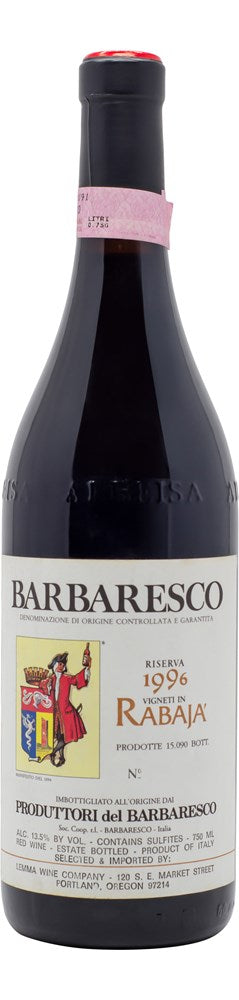 1996 Produttori del Barbaresco Barbaresco Riserva Rabaja 750ml