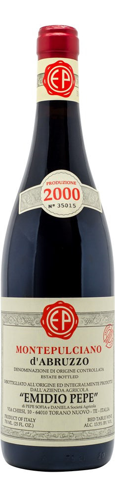 2000 Emidio Pepe Montepulciano d'Abruzzo Vecchie Vigne 750ml