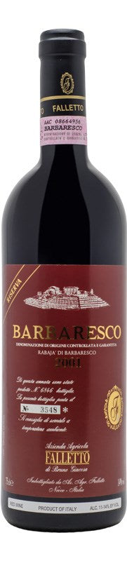 2001 Bruno Giacosa Barbaresco Riserva Rabaja 750ml