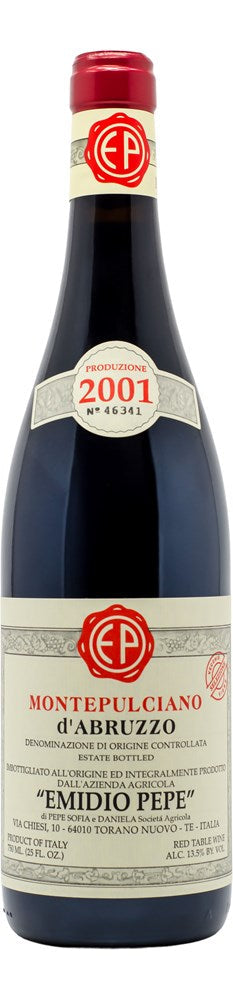 2001 Emidio Pepe Montepulciano d'Abruzzo Vecchie Vigne 750ml