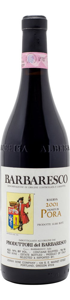 2001 Produttori del Barbaresco Barbaresco Riserva Pora 750ml