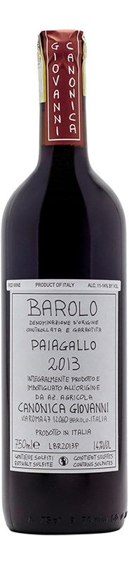 2013 Giovanni Canonica Barolo Paiagallo 750ml