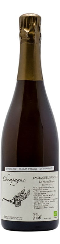 ワイン EMMANUEL BROCHET Le Mont Benoit 750ml NV Emmanuel Brochet, Le Mont Benoit Extra Brut NV (Base 2020