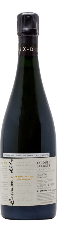 NV Jacques Selosse Champagne Grand Cru Lieux-dits Extra Brut Le Mesnil-sur-Oger Les Carelles 750ml